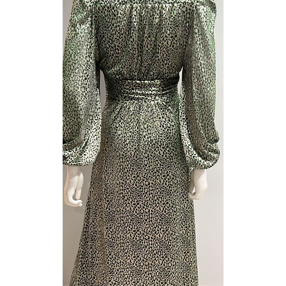 $620 Ba&sh Celie Metallic Leopard Maxi Dress Size XS - Picture 11 of 12